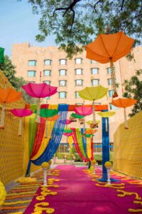 wedding decoration in kolkata useing umbrella