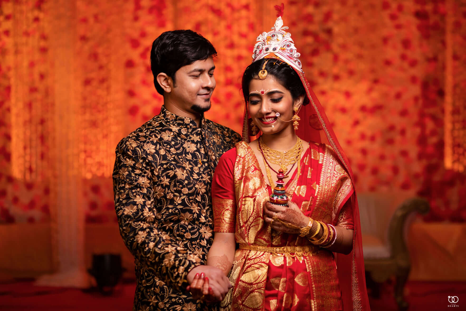 Bengali couple in reception